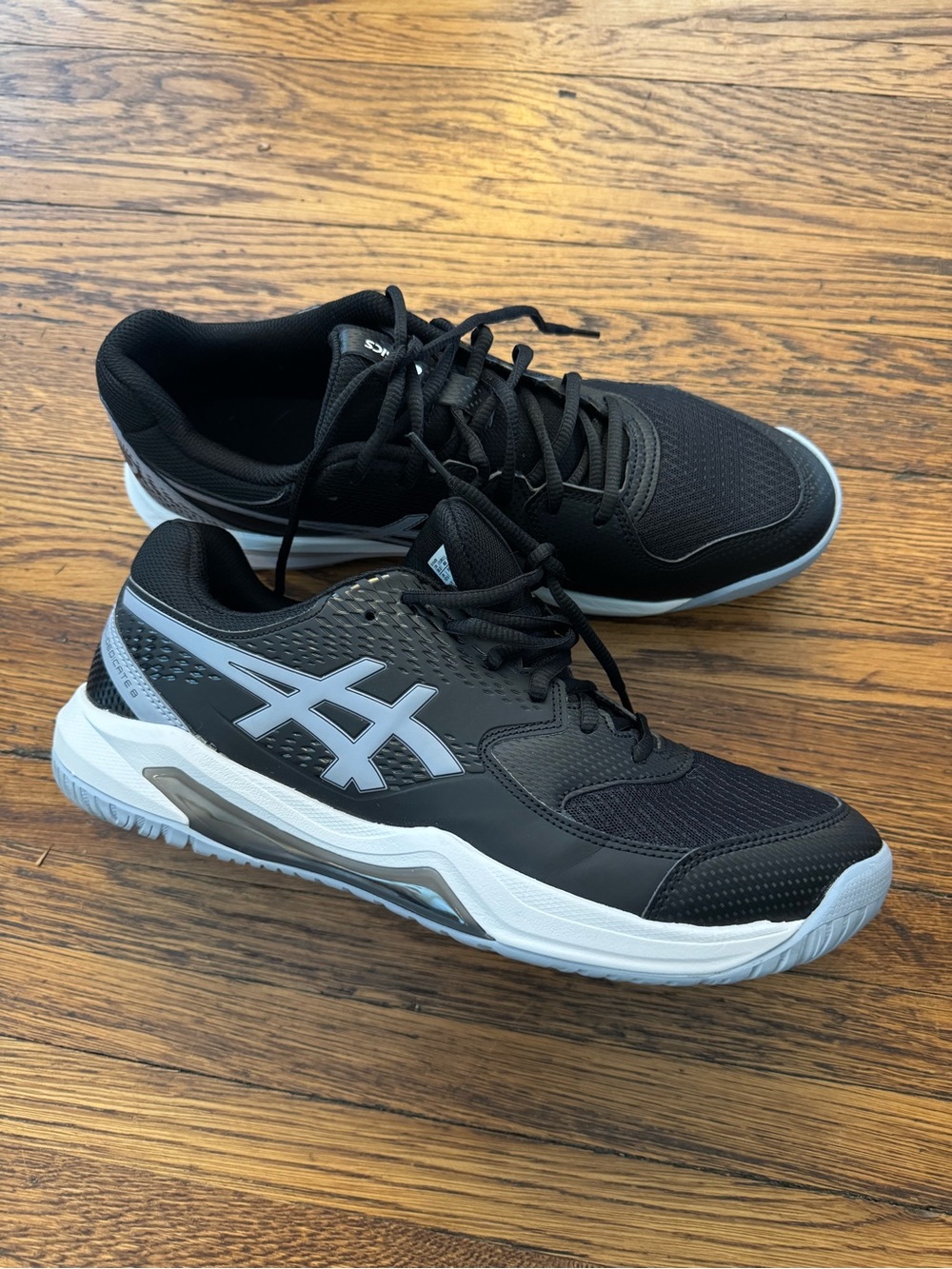 ASICS Men's Gel-Dedicate 8 Tennis Shoes ASICS Men's Black & White Athletic Shoes